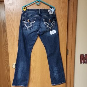 Big Star Women's Dark Blue Boot Cut Jeans 31R number 5256